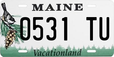 ME license plate 0531TU