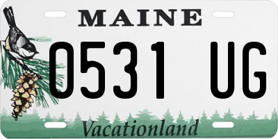 ME license plate 0531UG