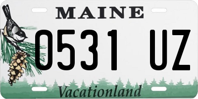 ME license plate 0531UZ