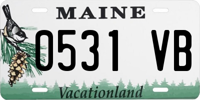 ME license plate 0531VB