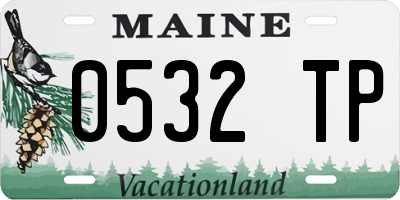 ME license plate 0532TP