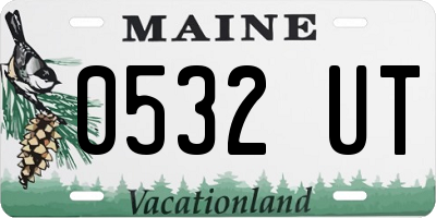 ME license plate 0532UT