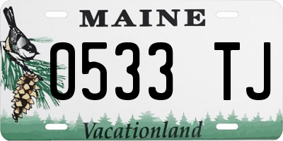 ME license plate 0533TJ
