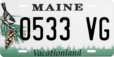 ME license plate 0533VG