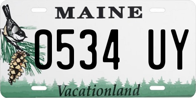 ME license plate 0534UY