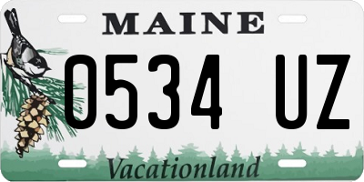 ME license plate 0534UZ