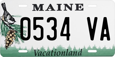 ME license plate 0534VA
