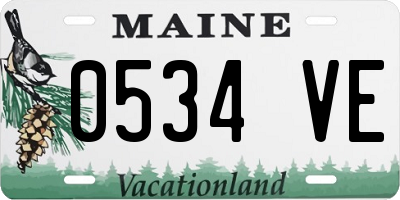 ME license plate 0534VE