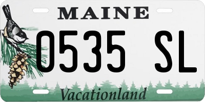 ME license plate 0535SL