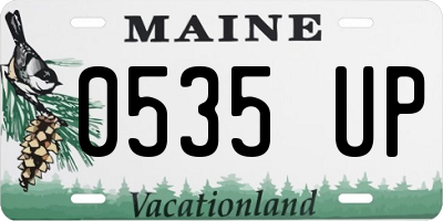 ME license plate 0535UP