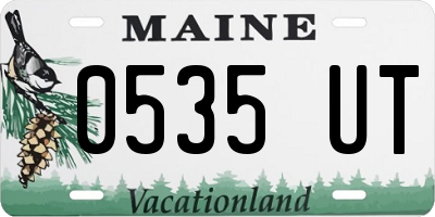 ME license plate 0535UT