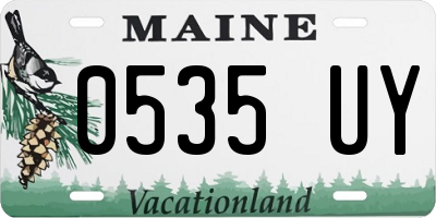 ME license plate 0535UY
