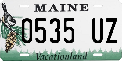 ME license plate 0535UZ