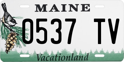 ME license plate 0537TV