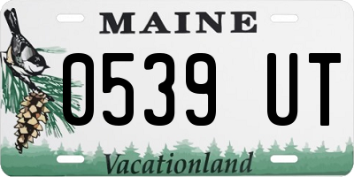 ME license plate 0539UT