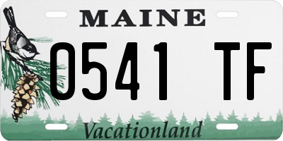ME license plate 0541TF