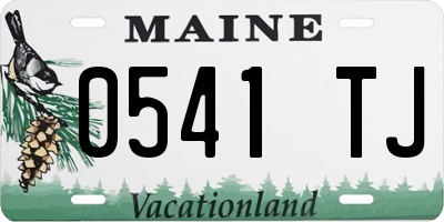 ME license plate 0541TJ