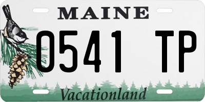 ME license plate 0541TP
