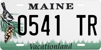 ME license plate 0541TR