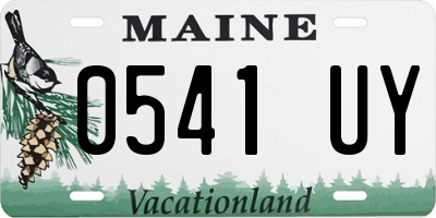 ME license plate 0541UY