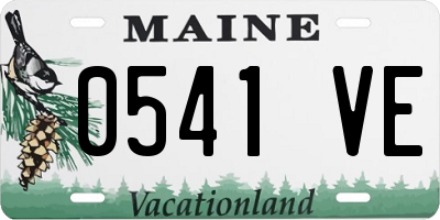 ME license plate 0541VE