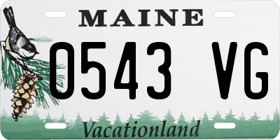 ME license plate 0543VG