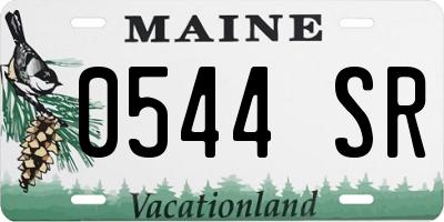 ME license plate 0544SR