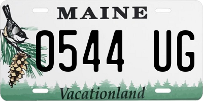 ME license plate 0544UG