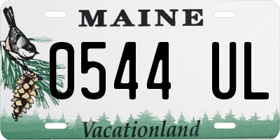 ME license plate 0544UL