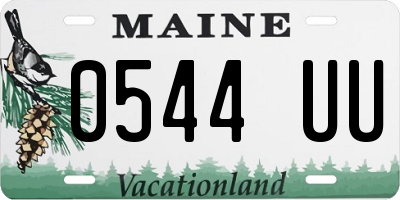 ME license plate 0544UU