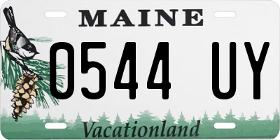ME license plate 0544UY