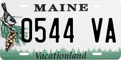 ME license plate 0544VA