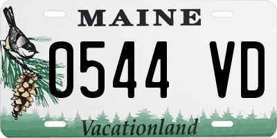 ME license plate 0544VD