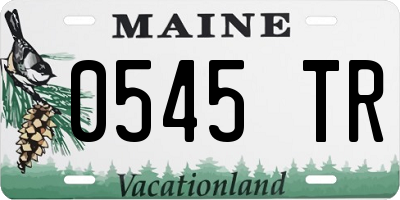 ME license plate 0545TR