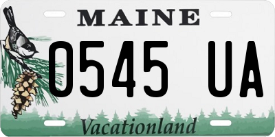 ME license plate 0545UA