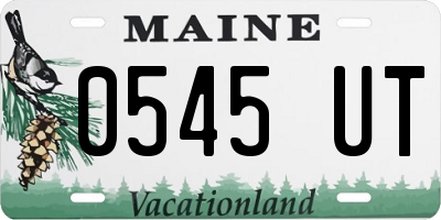 ME license plate 0545UT