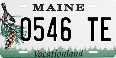 ME license plate 0546TE