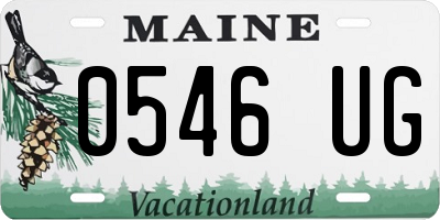 ME license plate 0546UG