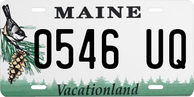 ME license plate 0546UQ