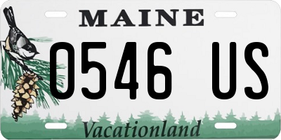 ME license plate 0546US