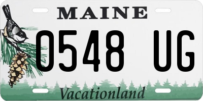 ME license plate 0548UG
