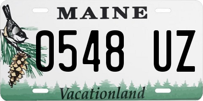 ME license plate 0548UZ