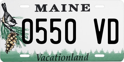 ME license plate 0550VD