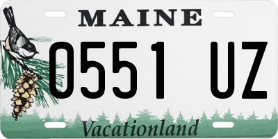 ME license plate 0551UZ