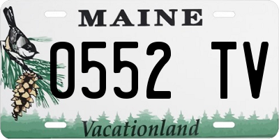 ME license plate 0552TV