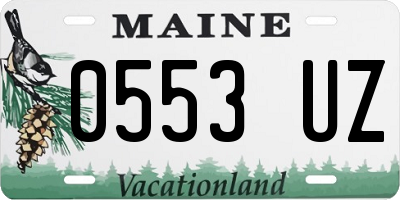 ME license plate 0553UZ