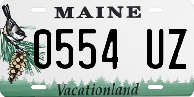 ME license plate 0554UZ