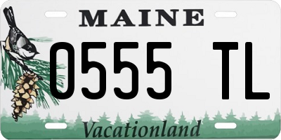 ME license plate 0555TL