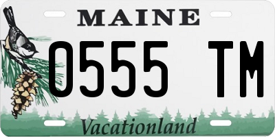 ME license plate 0555TM