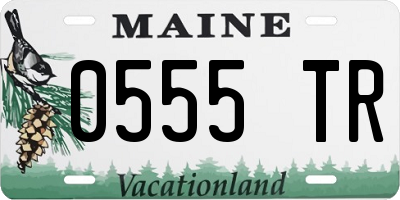 ME license plate 0555TR